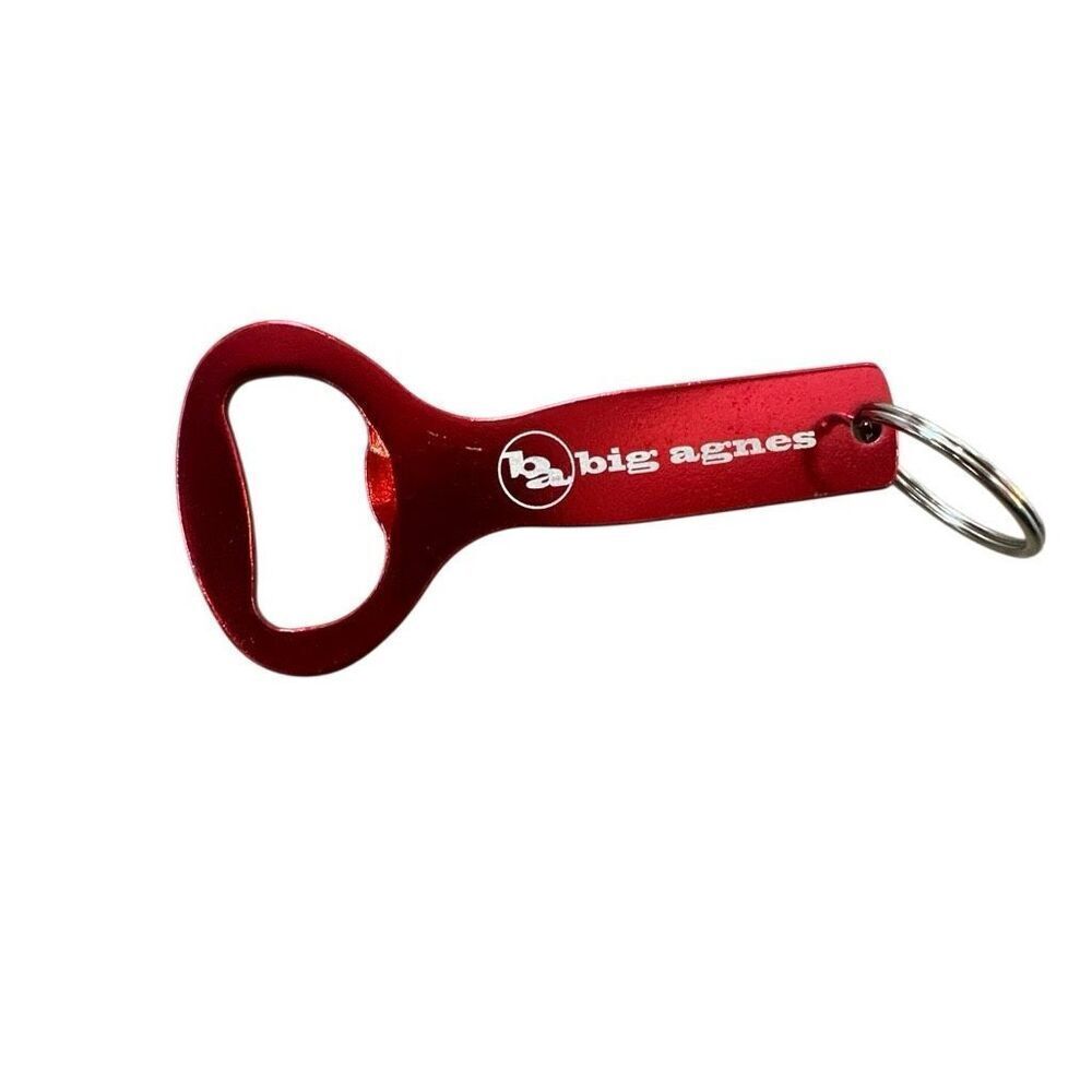 Big Agnes Red bottle opener Keychain camping outdoor recreation